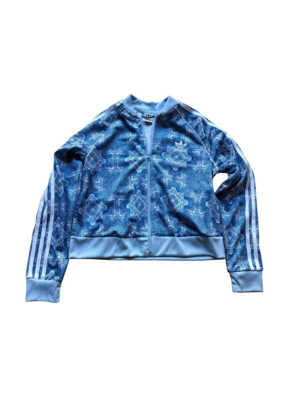 Adidas Girls L 13-14 Youth NEW Multicolor Superstar Crop Track Sporty Jacket